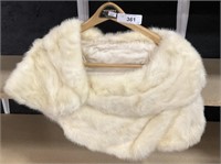 Vintage Mink Fur Stole Scarf.