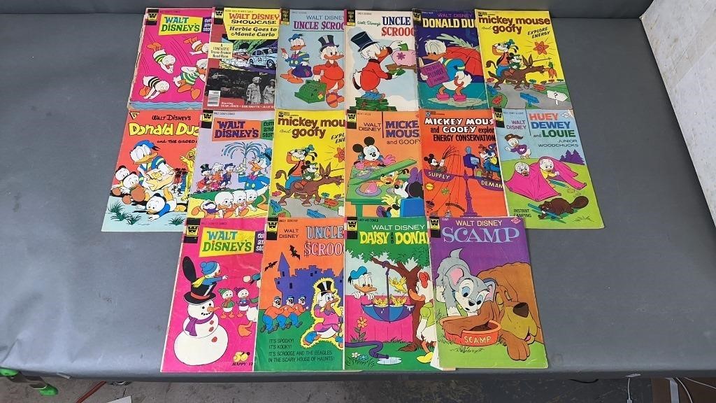 16pc Bronze-Mod Walt Disney Comic Books