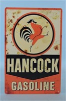 Hancock Gasoline Metal Sign