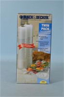 Black & Decker Twin Pack Vacuum Bags,   NIP