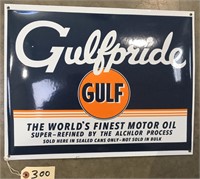 "Gulfpride" Porcelain Sign