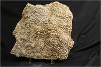 HUGE CALCITE PLATE ON STAND