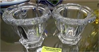 PAIR OF BACCARAT VOTIVE HOLDERS