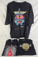 3 Hard Rock Cafe T-shirts Sizes Xl-3xl