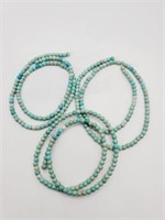 (LB) Chalk Turquoise Beads for Jewelry Making -