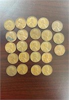23 Wheat head Pennies 1941-1958
