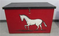 Large Painted Tack Trunk
