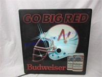 BUDWEISER HUSKER CLOCK