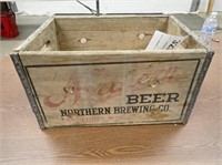 Northern Brewing Co. Wooden Box - 18"Wx12"Dx10"H -