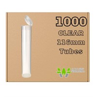 W Gallery 1000 Clear 116mm Pop Top Tubes -
