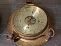 BRASS VINTAGEACCU. WEATHER STATION