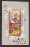 Postcard Halloween Postcard, 1913 CDS full color &