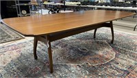 MID CENTURY DANISH STYLE SOLID DINING TABLE