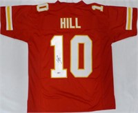 Chiefs Tyreek Hill Signed Red Jersey Beckett