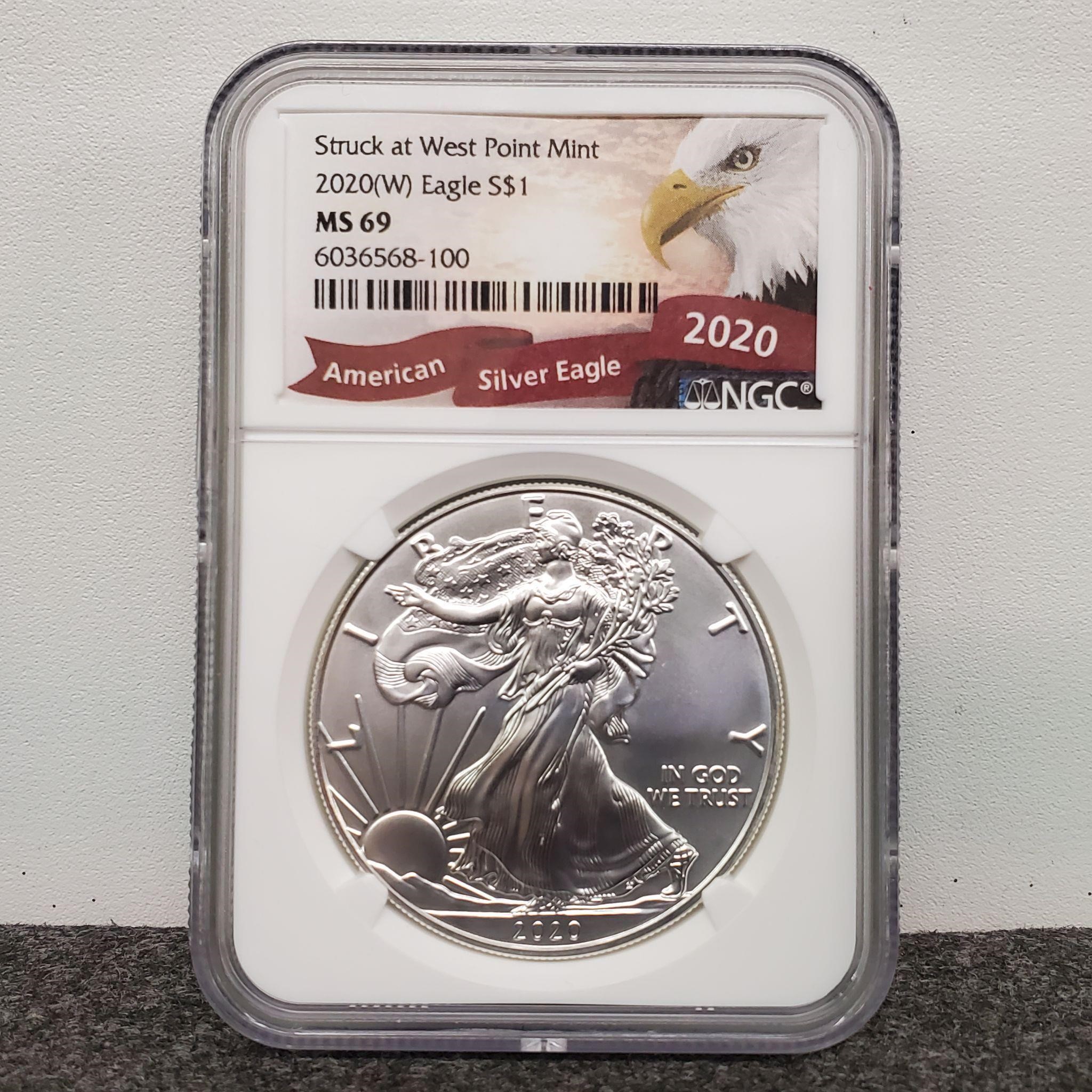 2020 (W) American Silver Eagle $1 Coin