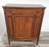 Vintage wood single-drawer cabinet