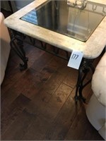 Pair of Lamp Tables (Iron Base)