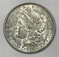 1878 Morgan Silver $1 7 TF Rev of '79 AU+