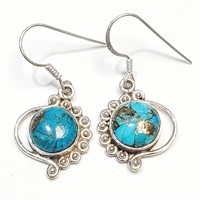 $150 Silver Copper Muhave Turquoise (Reconstitued)