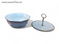 Noritake Octagonal Serving Bowl and Serving Plate
