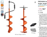 PROYAMA Ice Auger, Ice Fishing Auger