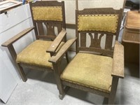 Matching Vintage Armchairs - 1 Is A Rocking Chair