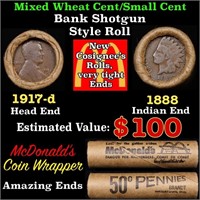 Lincoln Wheat Cent 1c Mixed Roll Orig Brandt McDon