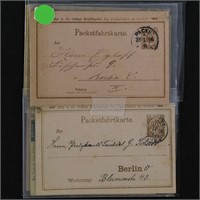 Germany Stamps 6 Packet Mail Used Postal Cards, 19