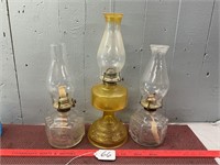 Pair Lamplight Farms & Eagle Yellow Gold Lamps
