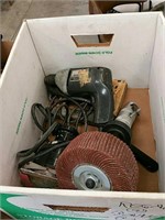 Box of power tools Etc in working order