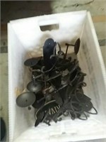 Box of metal candle holders