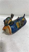 Tin Wind-up Paddling Duck