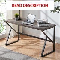 HSH Large Rustic Grey Computer Desk  60 Inch