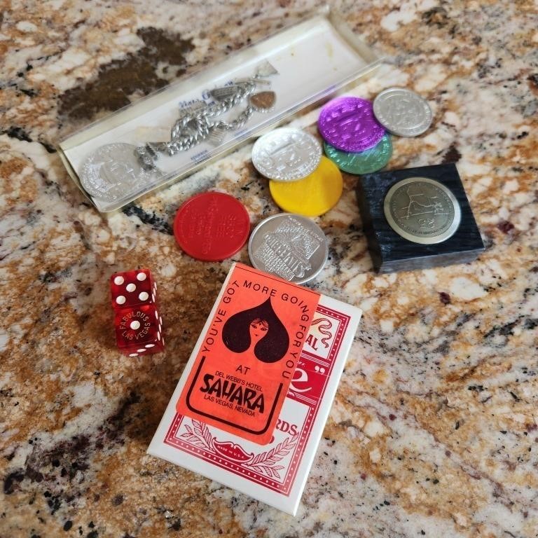 Tokens & New Orleans Lot w/ Dice