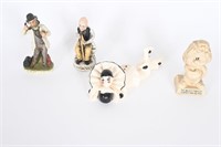 Vintage Ceramic Clown & Assorted Figurines