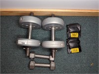 (4) DUMBELL / ANKLE WEIGHTS