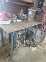 Steel Welding Table - Approx 57"W X 34.5"D X 36"T