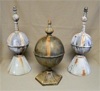 Metal Architectural Finial Styled Ornaments.