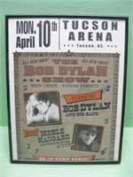 14.5 X 18.5 Framed 2006 Bob Dylan Concert Poster