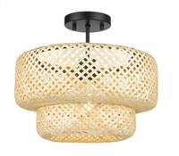 Ove Decors Makara 1-light Bamboo Semi-flush