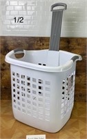 Plastic Laundry Basket on Wheels (see 2nd photo)