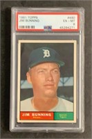 1961 Topps Jim Bunning PSA EX-MT 6