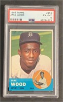 1963 Topps Jake Wood PSA EX-MT 6