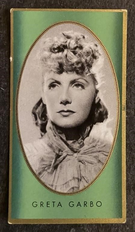 GRETA GARBO: Antique Tobacco Card (1936)