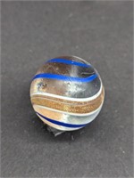 Blue Lutz Gold Ribbon Marble