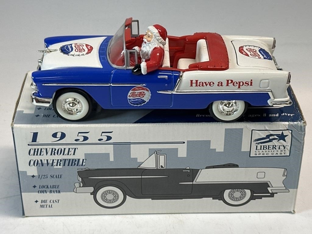 Diecast 1955 Pepsi Cola Chevrolet Convertible