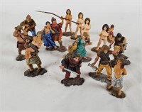15 Cast Metal Barbarian & Nude Women Figures