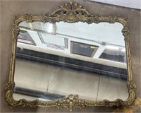 (Y) Rectangular Mirror With Ornate Decorative