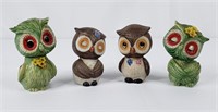 Owl Salt & Pepper Shakers (4)