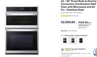 LG - 30" Smart Built-In Electric Wall Oven